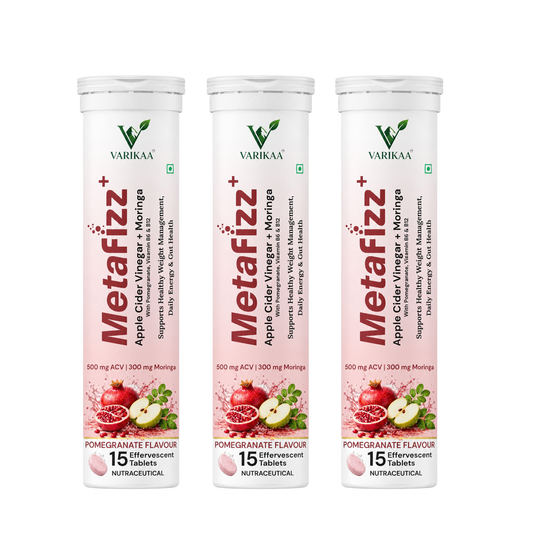 Metafizz+ ACV & Moringa Metabolism Support Effervescent Tablets – Pomegranate Flavour